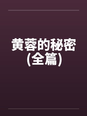 黄蓉的秘密(全篇)
